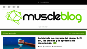 What Muscleblog.es website looked like in 2018 (6 years ago)