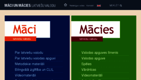 What Maciunmacies.valoda.lv website looked like in 2018 (6 years ago)