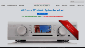 What Musicalfidelity.com website looked like in 2018 (7 years ago)