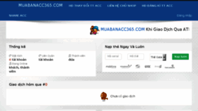 What Muabanacc365.com website looked like in 2018 (6 years ago)