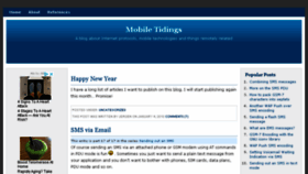 What Mobiletidings.com website looked like in 2018 (6 years ago)