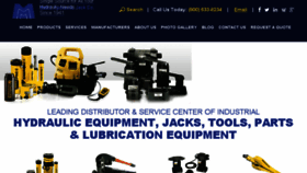 What Metrohydraulic.com website looked like in 2018 (7 years ago)