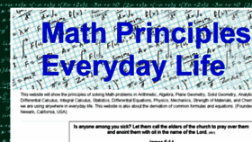 What Math-principles.com website looked like in 2018 (6 years ago)