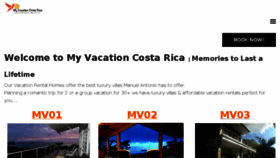 What Myvacationcostarica.com website looked like in 2018 (6 years ago)