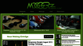 What Moggerz.de website looked like in 2018 (6 years ago)