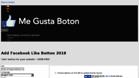 What Megustaboton.com website looked like in 2018 (6 years ago)