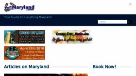 What Maryland.com website looked like in 2018 (6 years ago)