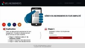 What Mes-abonnements-sng.com website looked like in 2018 (6 years ago)