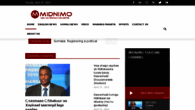 What Midnimo.com website looked like in 2018 (6 years ago)