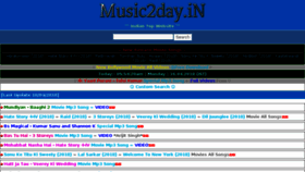 What Music2day.in website looked like in 2018 (6 years ago)