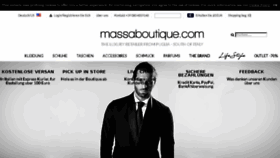 What Massaboutique.de website looked like in 2018 (6 years ago)