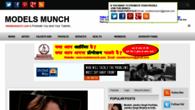 What Modelsmunch.blogspot.com website looked like in 2018 (6 years ago)