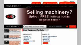 What Machinebot.com website looked like in 2018 (6 years ago)