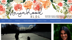 What Mayahoodblog.com website looked like in 2018 (6 years ago)