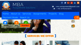 What Mbaassignmentsolutions.com website looked like in 2018 (7 years ago)