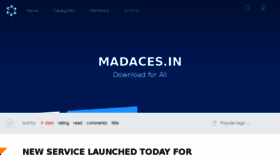 What Madaces.in website looked like in 2018 (6 years ago)