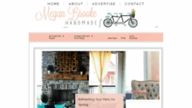 What Meganbrookehandmadeblog.com website looked like in 2018 (6 years ago)