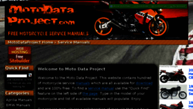 What Motodataproject.com website looked like in 2018 (6 years ago)