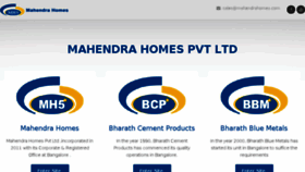 What Mahendrahomes.com website looked like in 2018 (6 years ago)