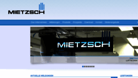 What Mietzsch.de website looked like in 2018 (6 years ago)