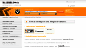 What Massivbau.de website looked like in 2018 (6 years ago)