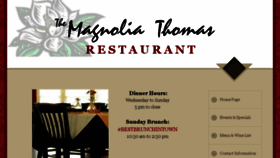 What Magnoliathomas.com website looked like in 2018 (6 years ago)