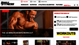 What Muscleandfitnesshers.com website looked like in 2018 (6 years ago)