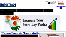 What Moneytrade.biz website looked like in 2018 (6 years ago)