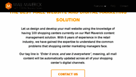 What Mallmaverick.com website looked like in 2018 (6 years ago)
