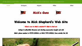 What Micksguns.com website looked like in 2018 (6 years ago)