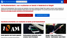 What Muzikantenbank.eu website looked like in 2018 (6 years ago)