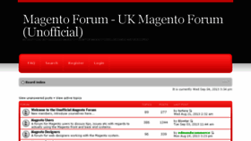 What Magento-forum.co.uk website looked like in 2018 (6 years ago)