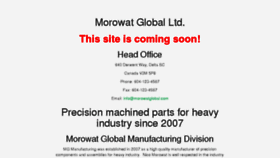 What Morowatglobal.com website looked like in 2018 (6 years ago)