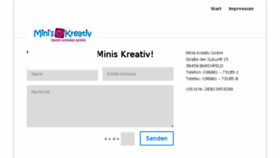 What Miniskreativ.de website looked like in 2018 (6 years ago)