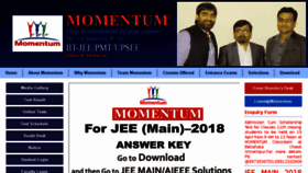 What Momentum.ac.in website looked like in 2018 (6 years ago)