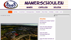 What Mamerschoulen.lu website looked like in 2018 (6 years ago)