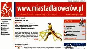 What Miastadlarowerow.pl website looked like in 2018 (6 years ago)
