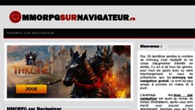 What Mmorpgsurnavigateur.fr website looked like in 2018 (6 years ago)