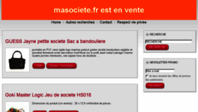 What Masociete.fr website looked like in 2018 (6 years ago)
