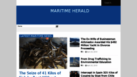 What Maritimeherald.com website looked like in 2018 (6 years ago)