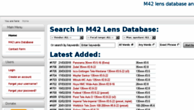 What M42lens.com website looked like in 2018 (6 years ago)