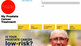 What Myprostatecancertreatment.org website looked like in 2018 (6 years ago)