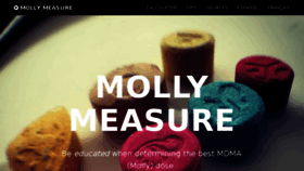 What Mollymeasure.com website looked like in 2018 (6 years ago)