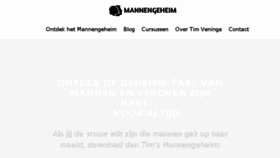 What Mannengeheim.nl website looked like in 2018 (6 years ago)