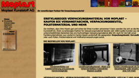What Moplast.ch website looked like in 2018 (6 years ago)