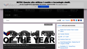 What Mechanicalrage.it website looked like in 2018 (6 years ago)