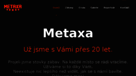 What Metaxa-music.cz website looked like in 2018 (6 years ago)