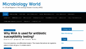What Microbiologyworld.com website looked like in 2018 (6 years ago)