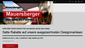What Mauersberger.com website looked like in 2018 (6 years ago)