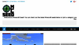 What Minecraftseed.org website looked like in 2018 (7 years ago)